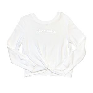 ABERCROMBIE KIDS White Long Sleeve Sweatshirt